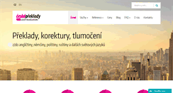 Desktop Screenshot of ceskepreklady.cz