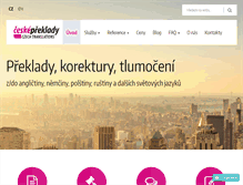 Tablet Screenshot of ceskepreklady.cz